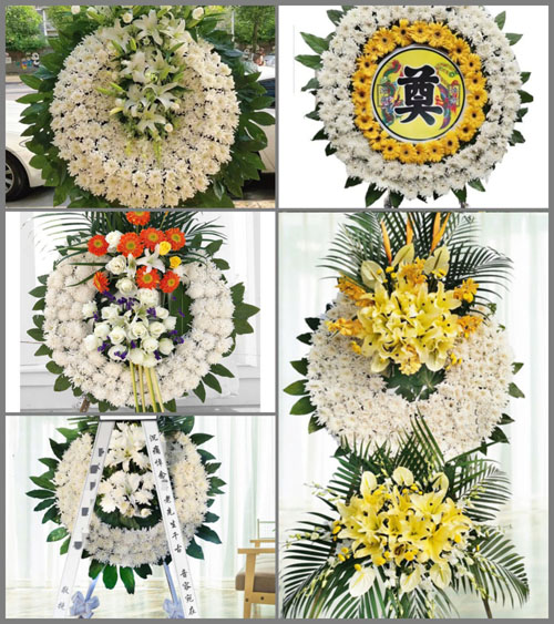 湖北黄冈市黄梅县小池镇杨列村花圈速递
